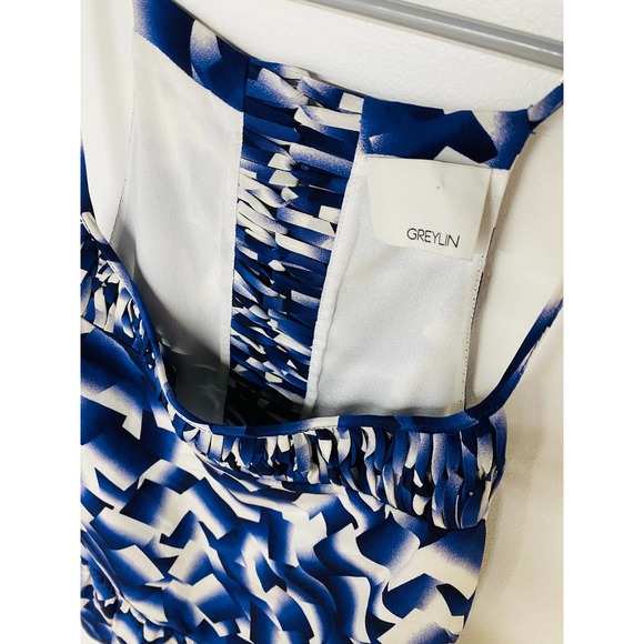 GREYLIN Trina Silk Peplum Tank - Picture 4 of 6